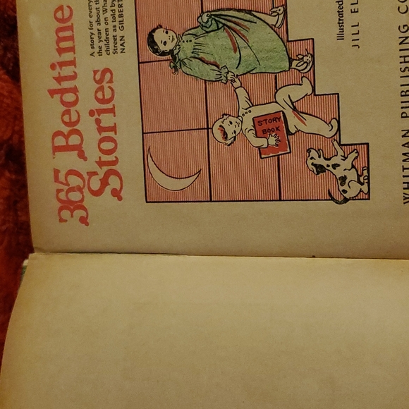 365 Bedtime Stories What a Jolly Street Nan Gilbert Jill Elgin 1955 Whitman Book - Picture 6 of 11
